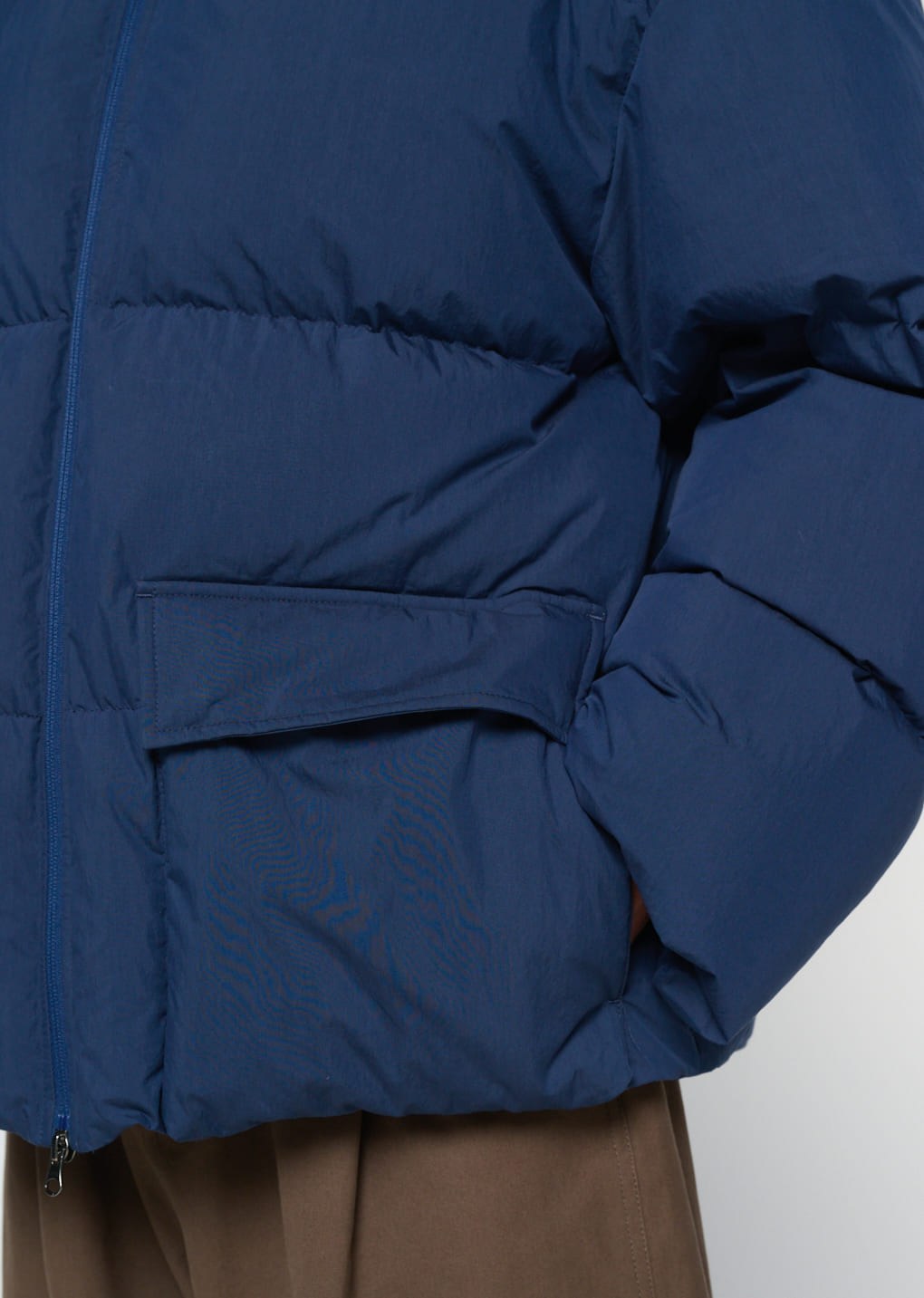 mid down puffer, blue