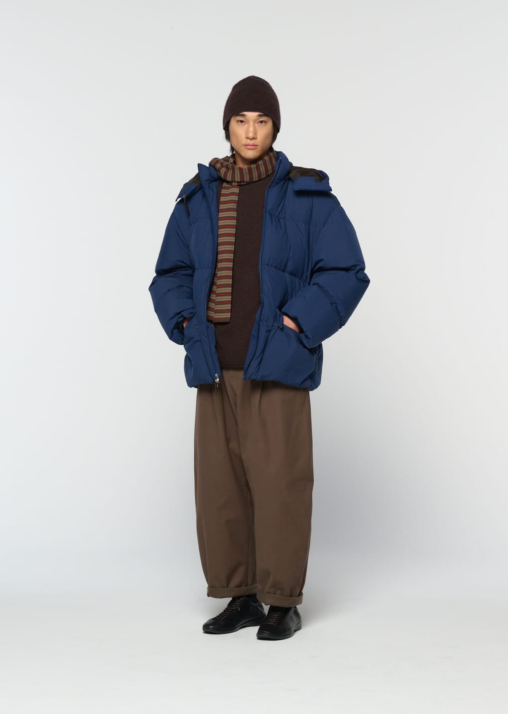 mid down puffer, blue