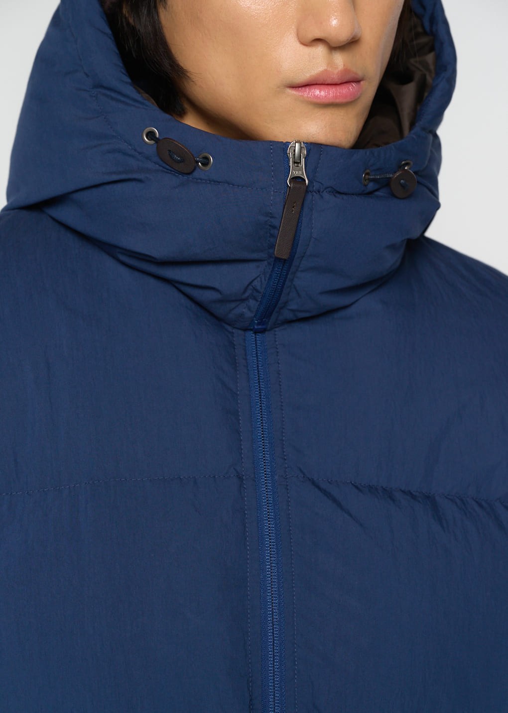 mid down puffer, blue