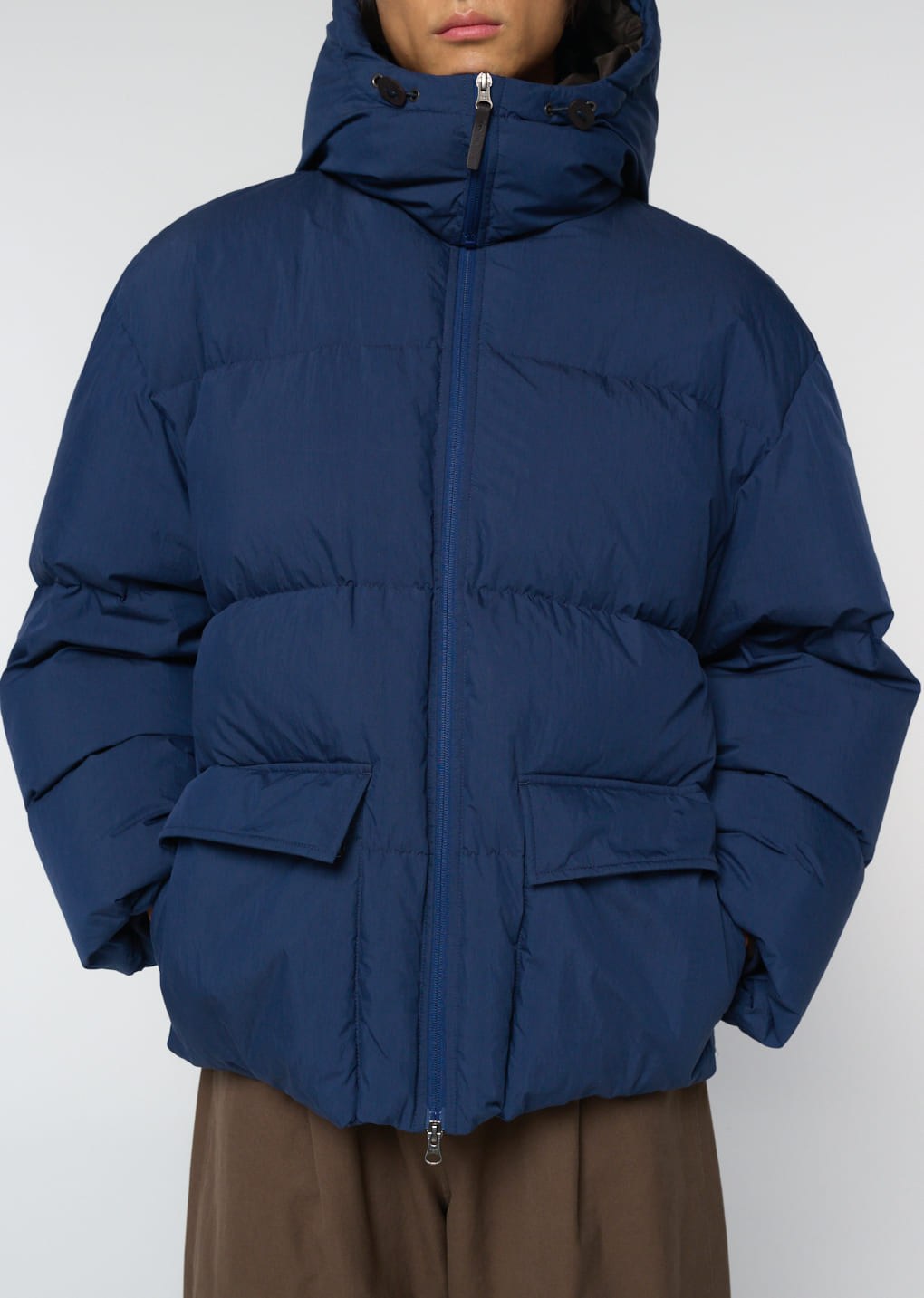 mid down puffer, blue