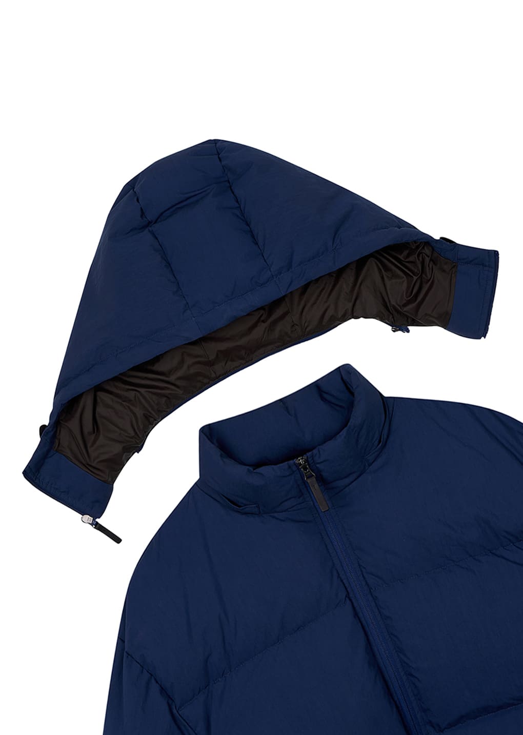 mid down puffer, blue