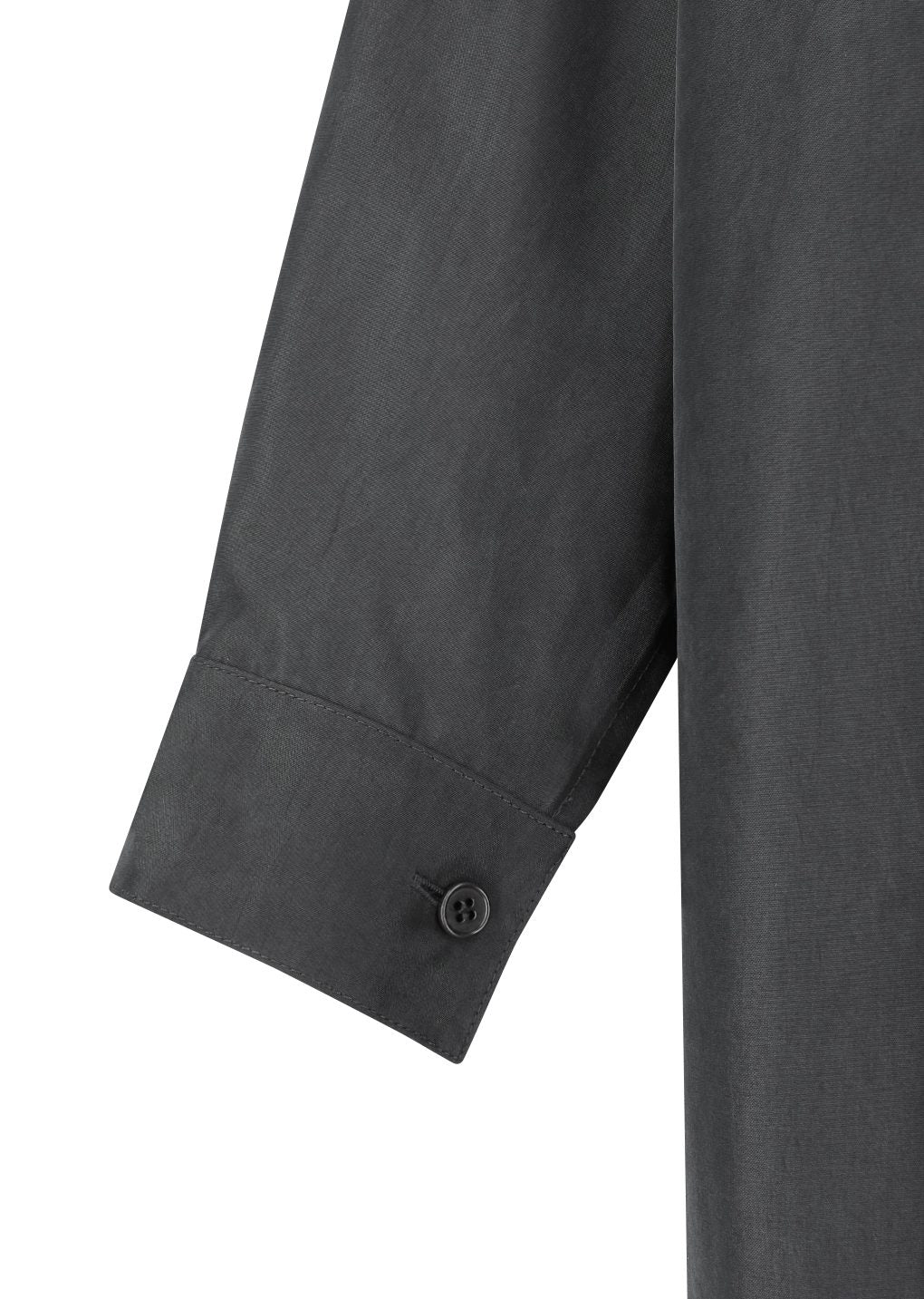 cupro shirt, charcoal
