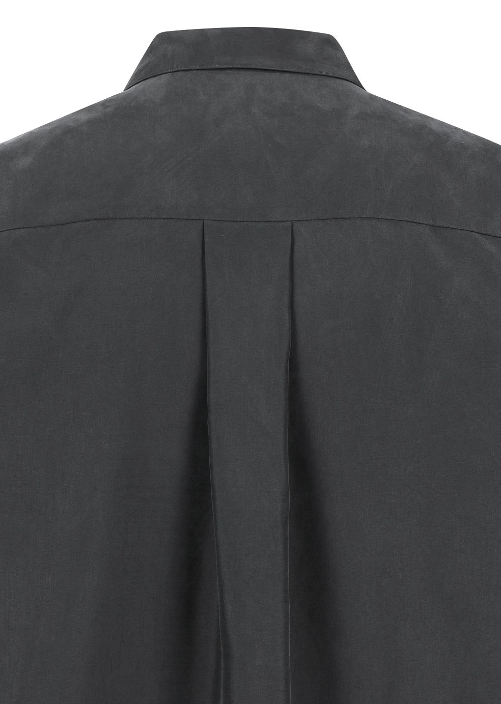 cupro shirt, charcoal