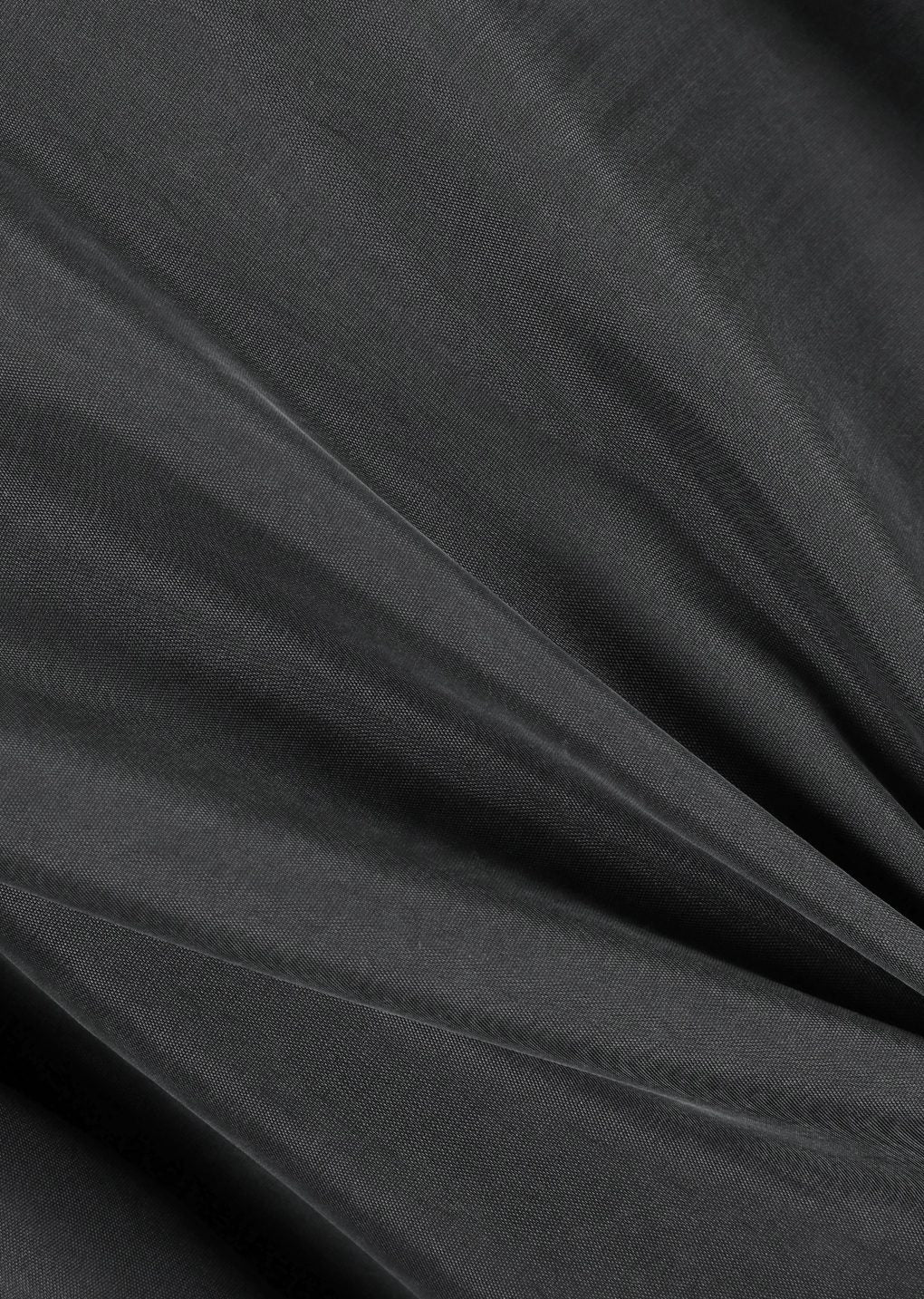 cupro shirt, charcoal