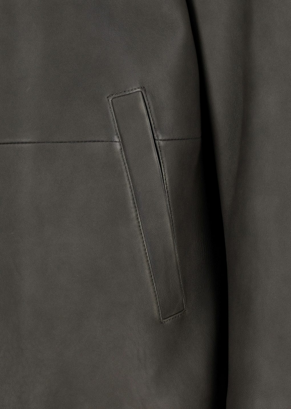 lambskin mid jacket, brown