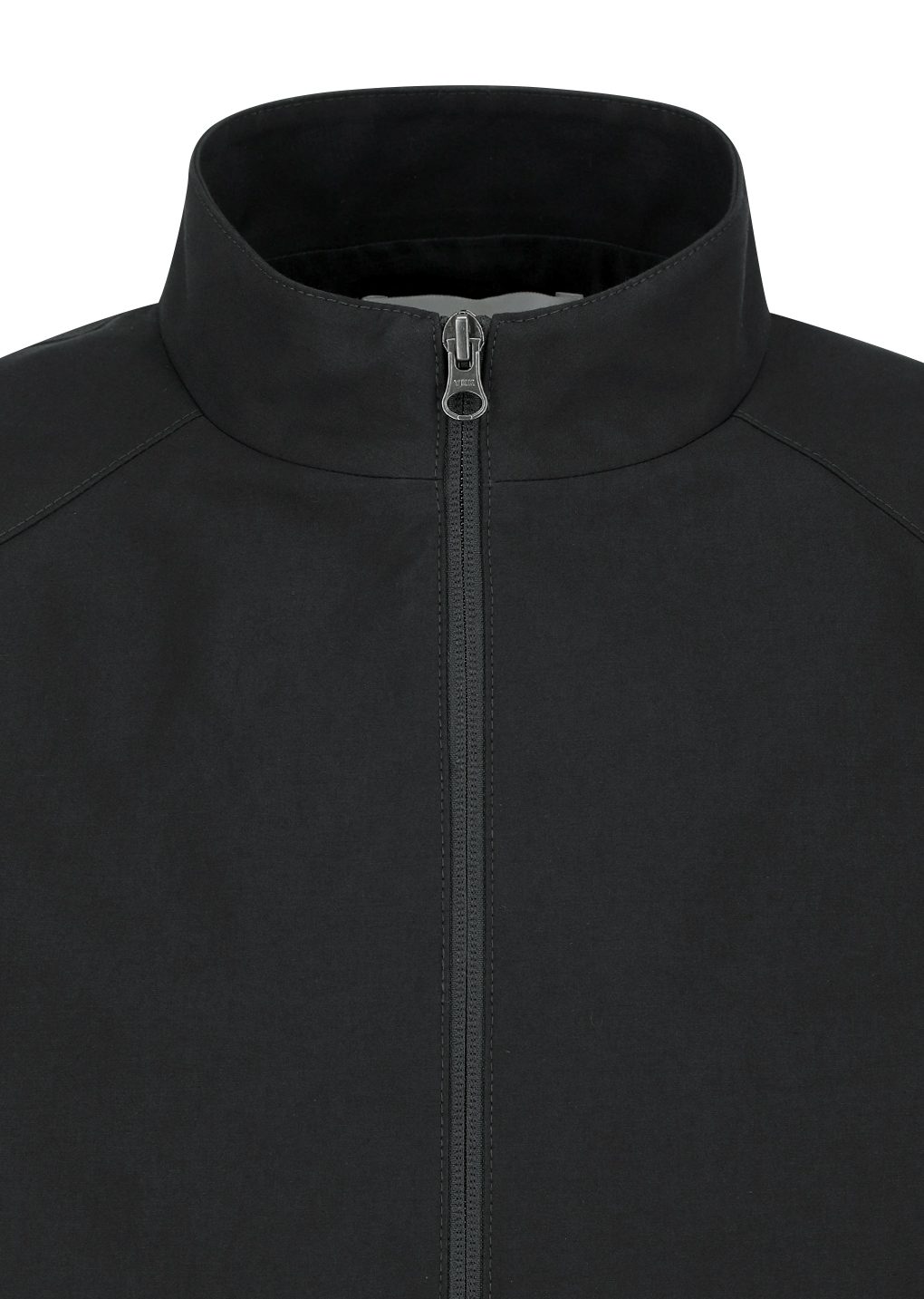 cotton curved jumper, black
