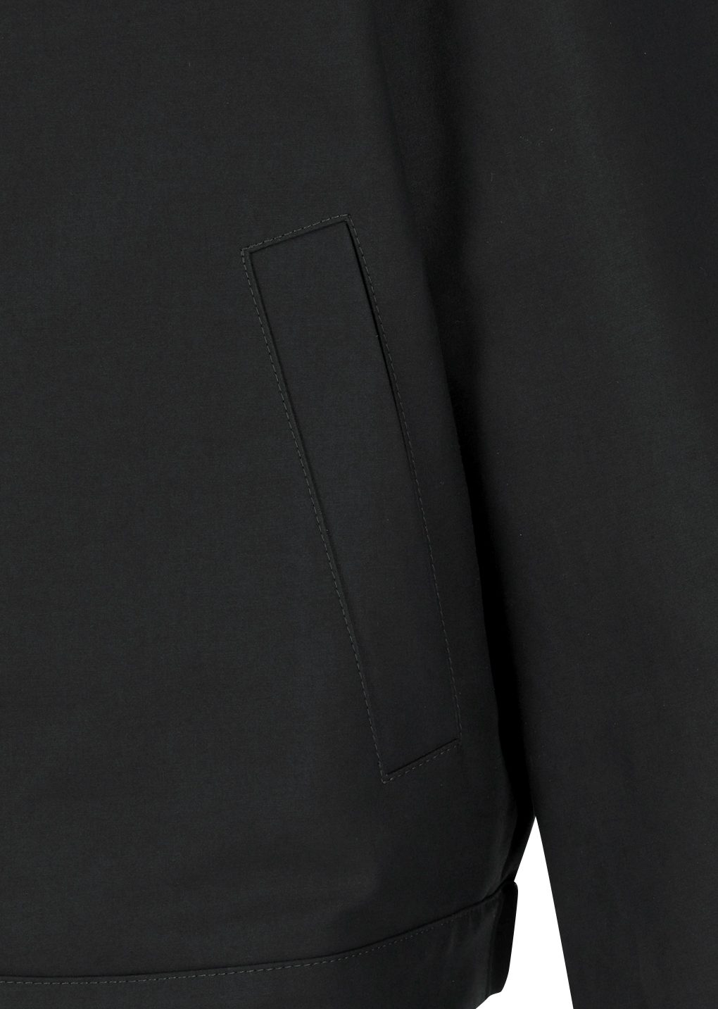 cotton curved jumper, black