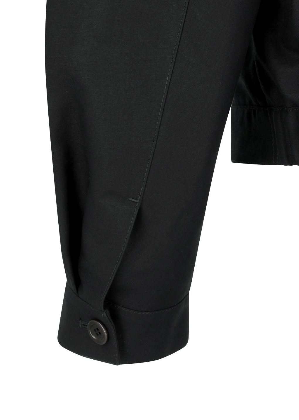 cotton curved jumper, black