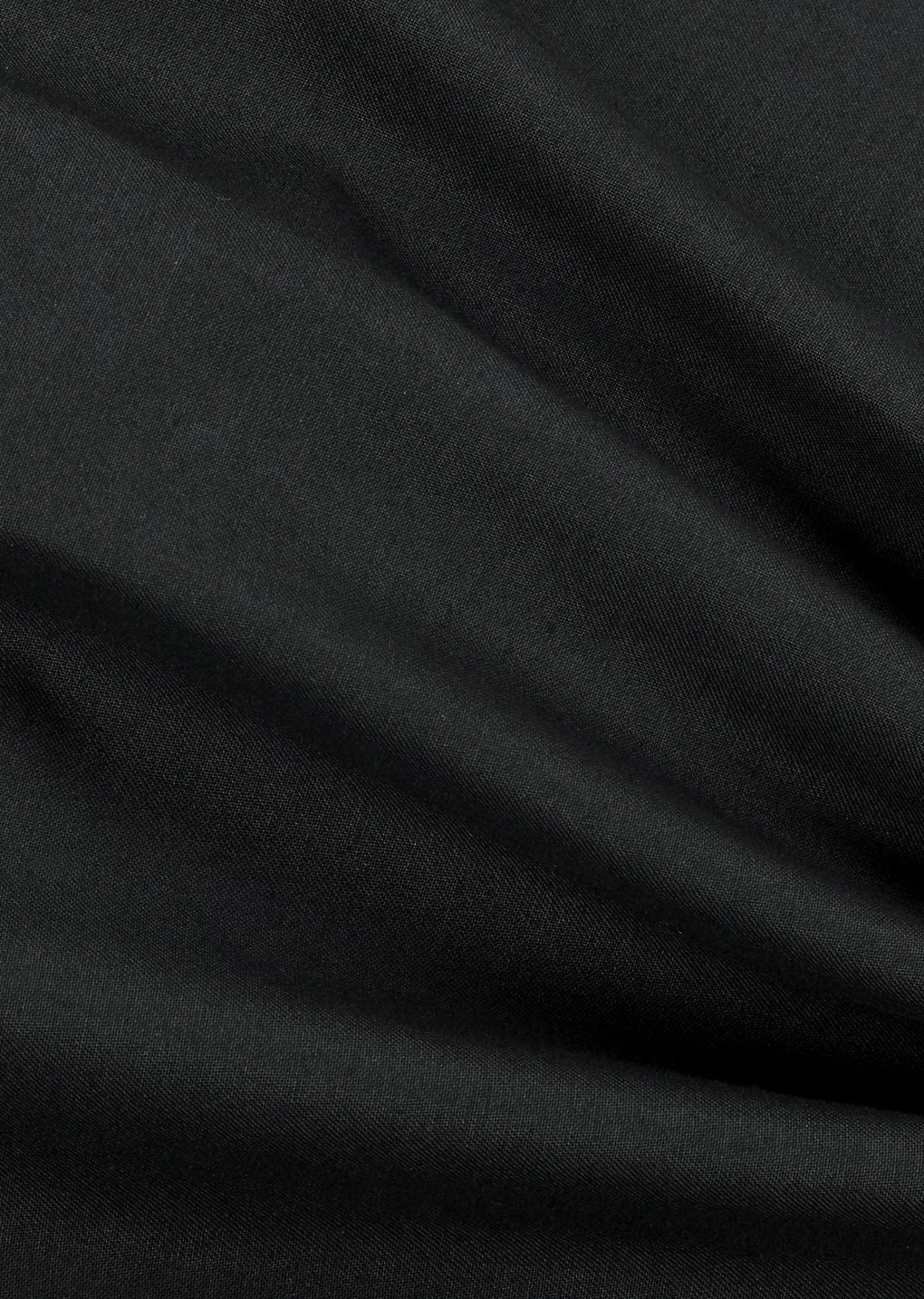 cotton curved jumper, black