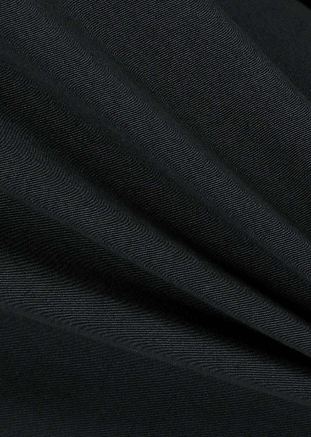 men's two tuck wide banding pants, black