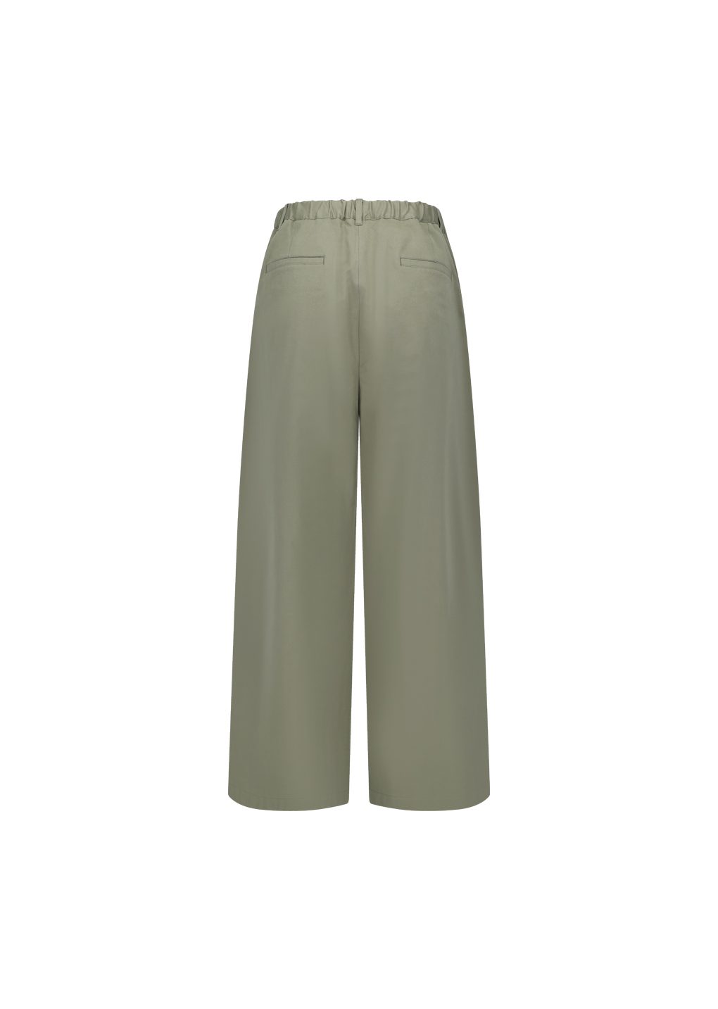men's two tuck wide banding pants, khaki
