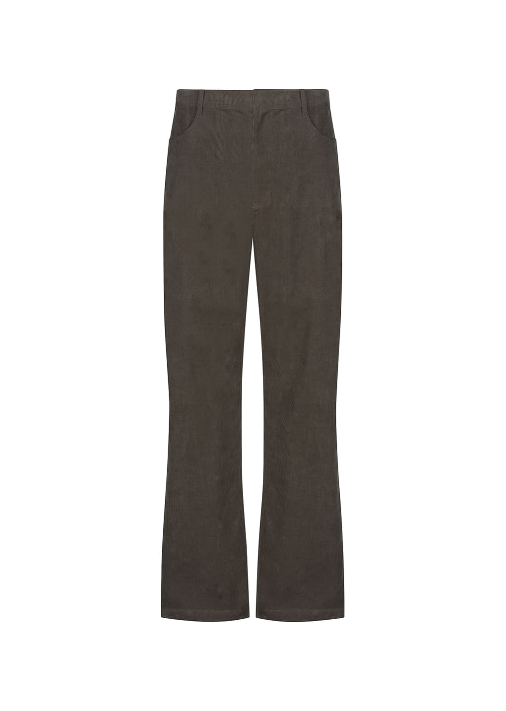 corduroy straight pants, khaki