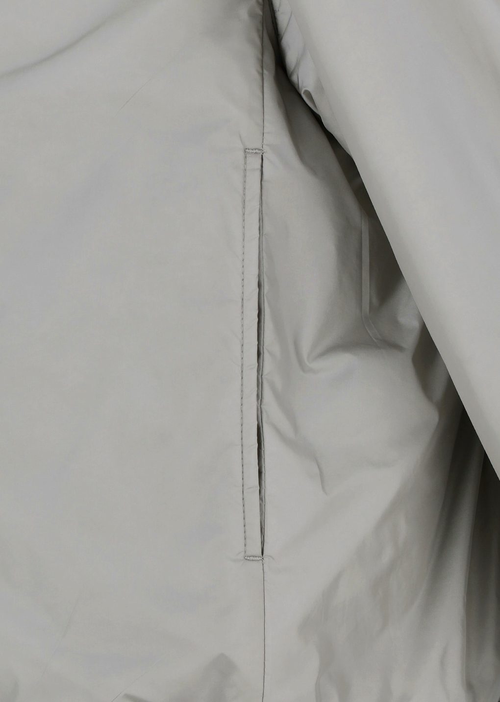 ribbed silky blouson, khaki
