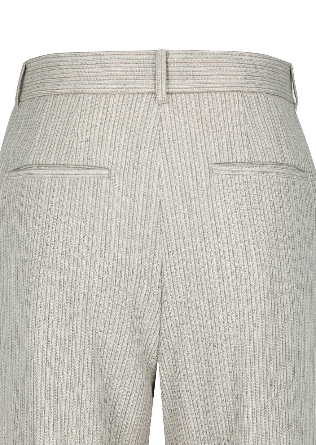 stripe wool straight pants, beige