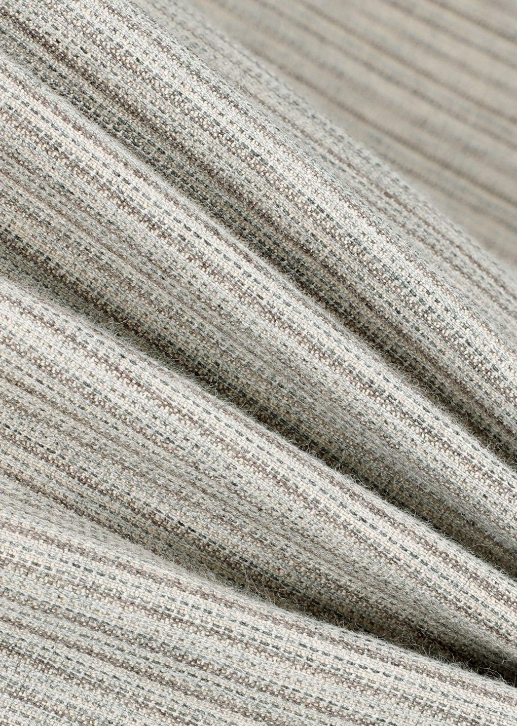 stripe wool straight pants, beige