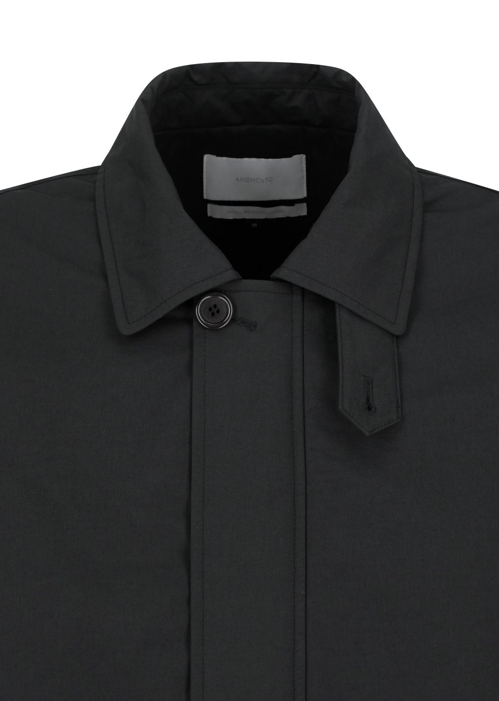 padded cotton nylon jumper, black