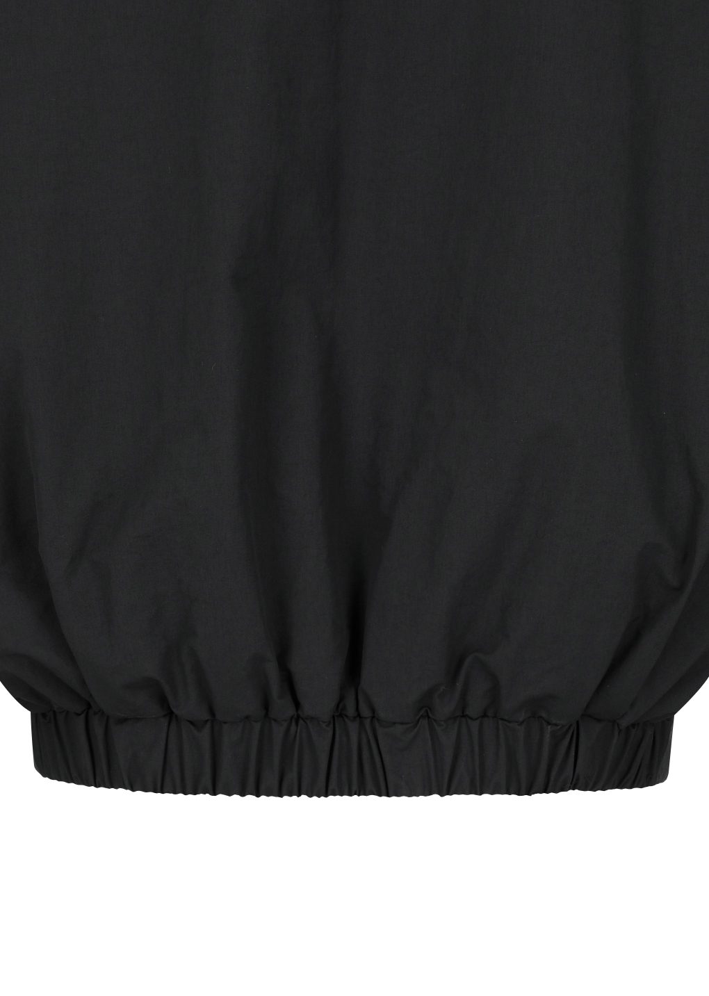 padded cotton nylon jumper, black