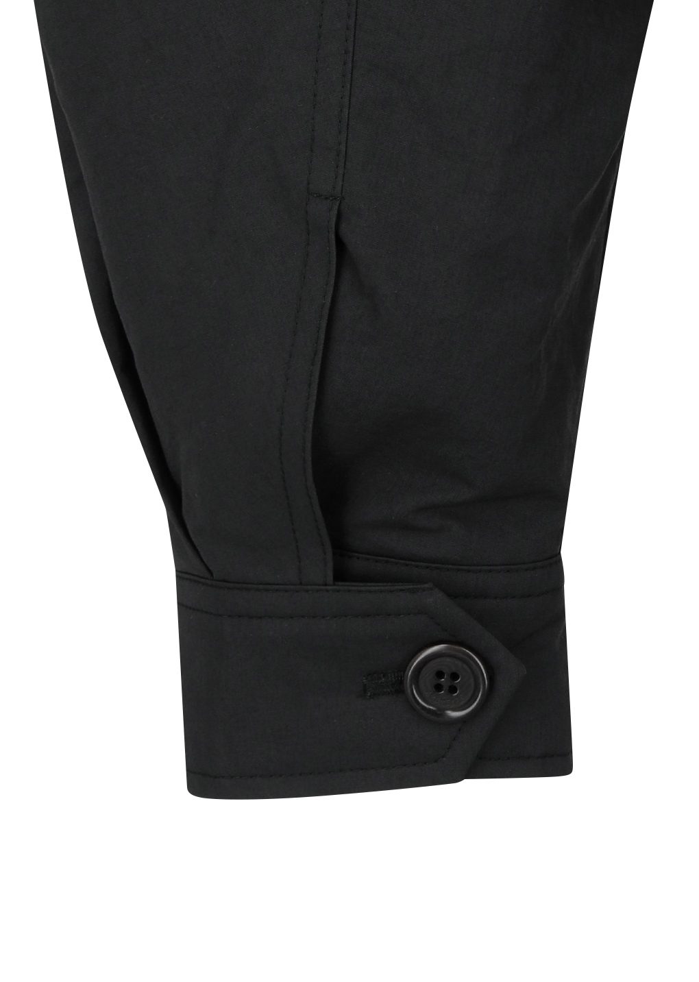 padded cotton nylon jumper, black