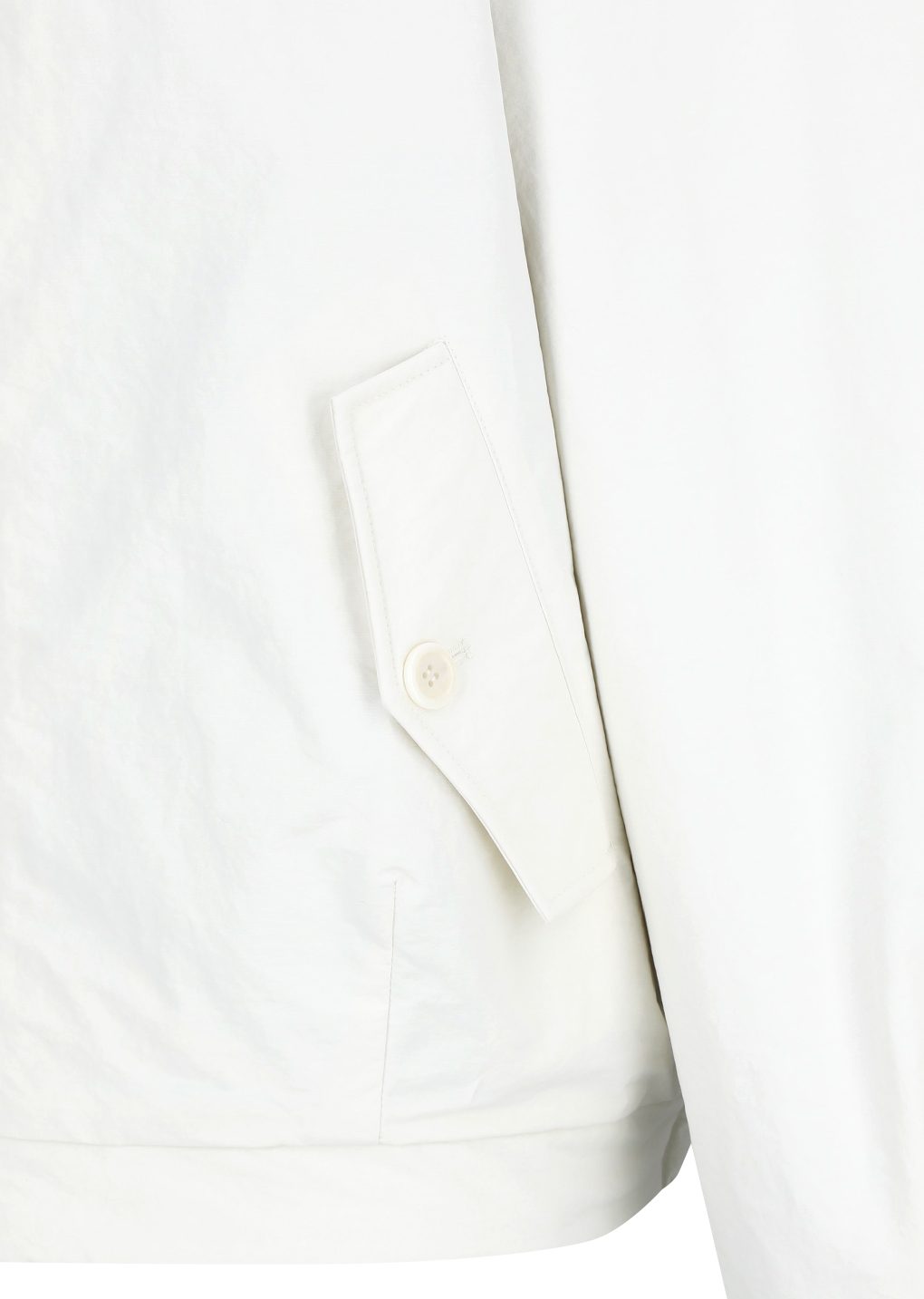 padded cotton nylon jumper, ecru