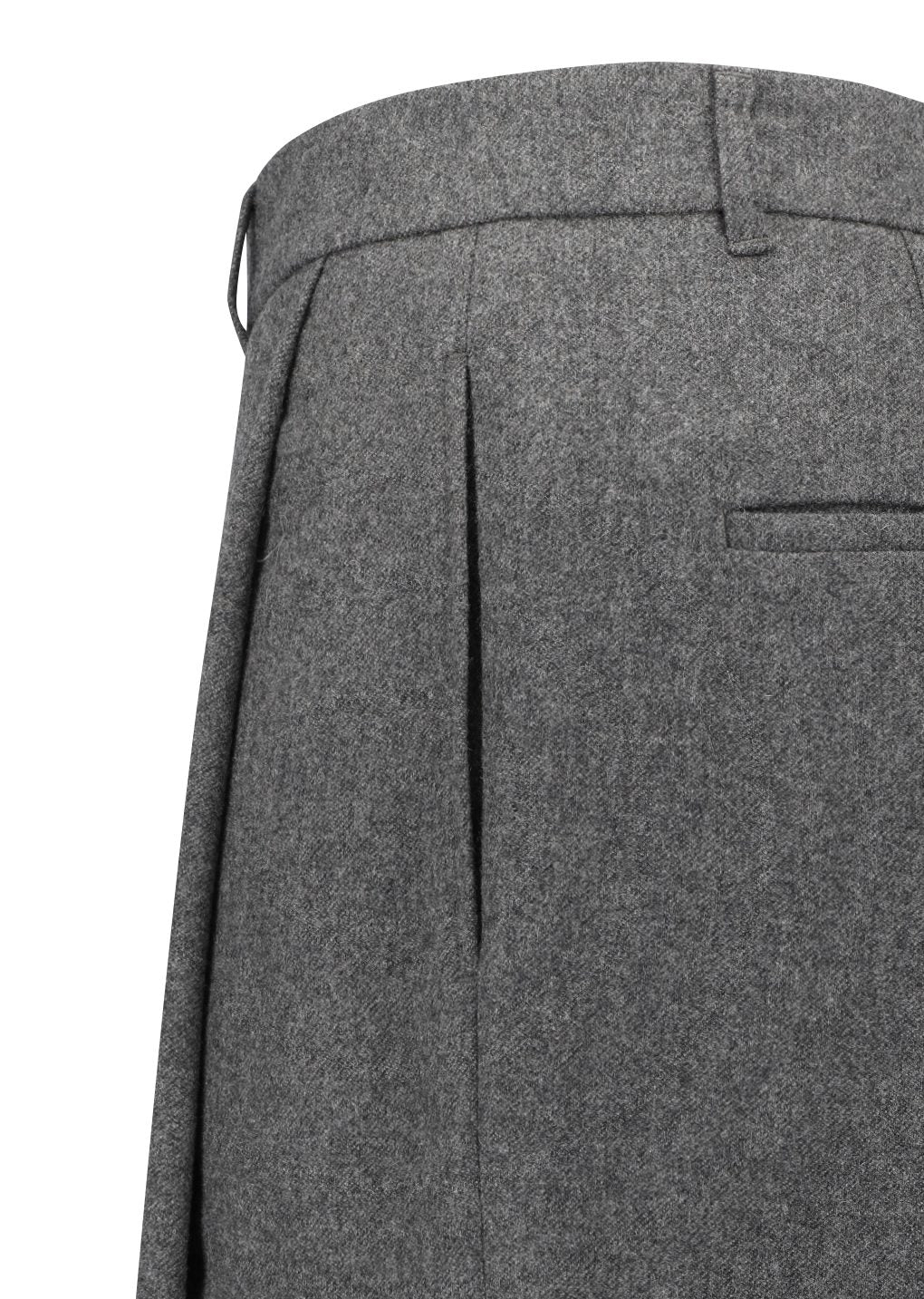 tapered wool pants, charcoal