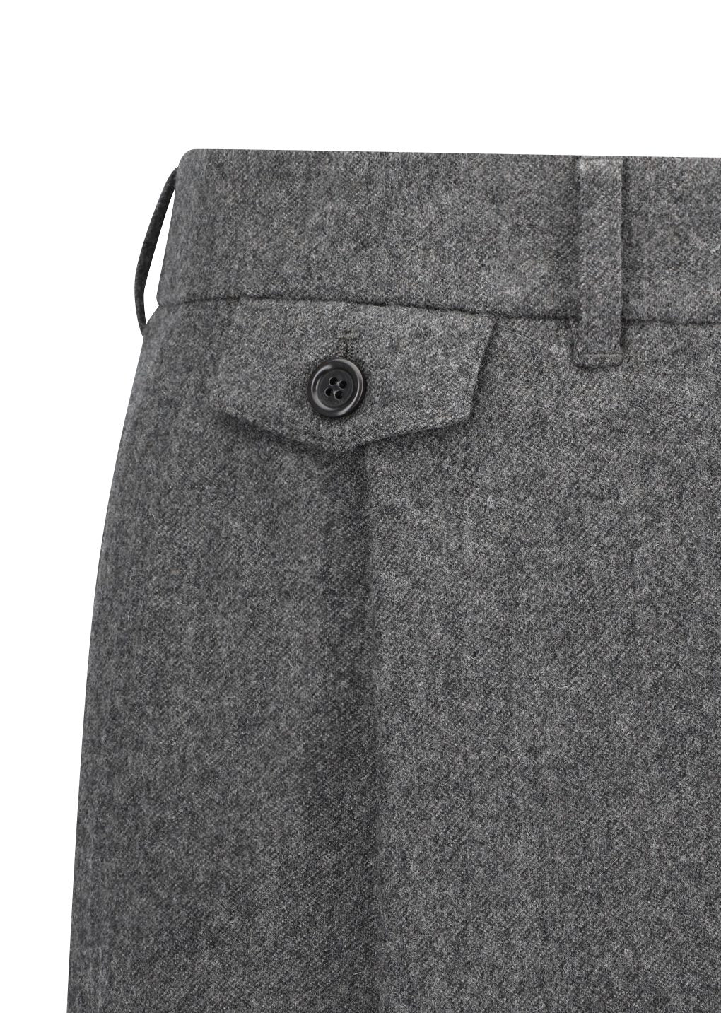 tapered wool pants, charcoal