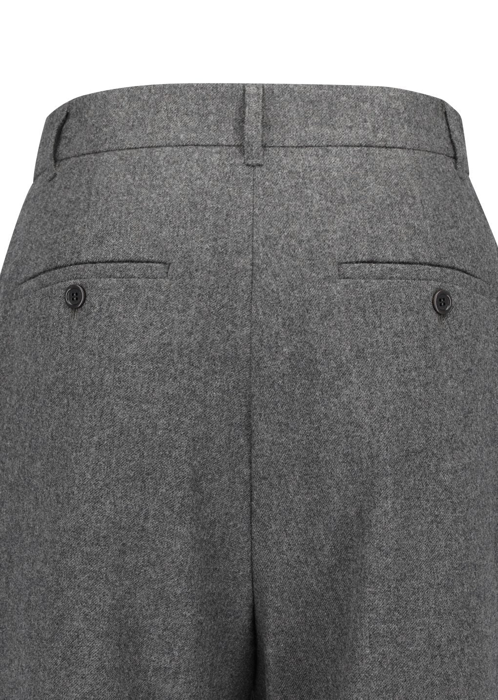 tapered wool pants, charcoal