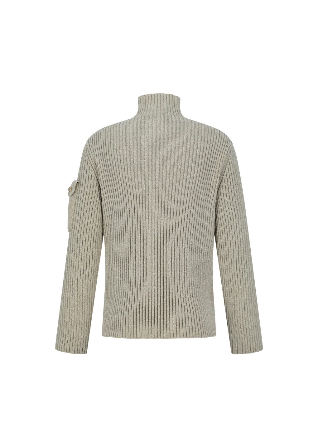 ribbed velvet knit top, beige