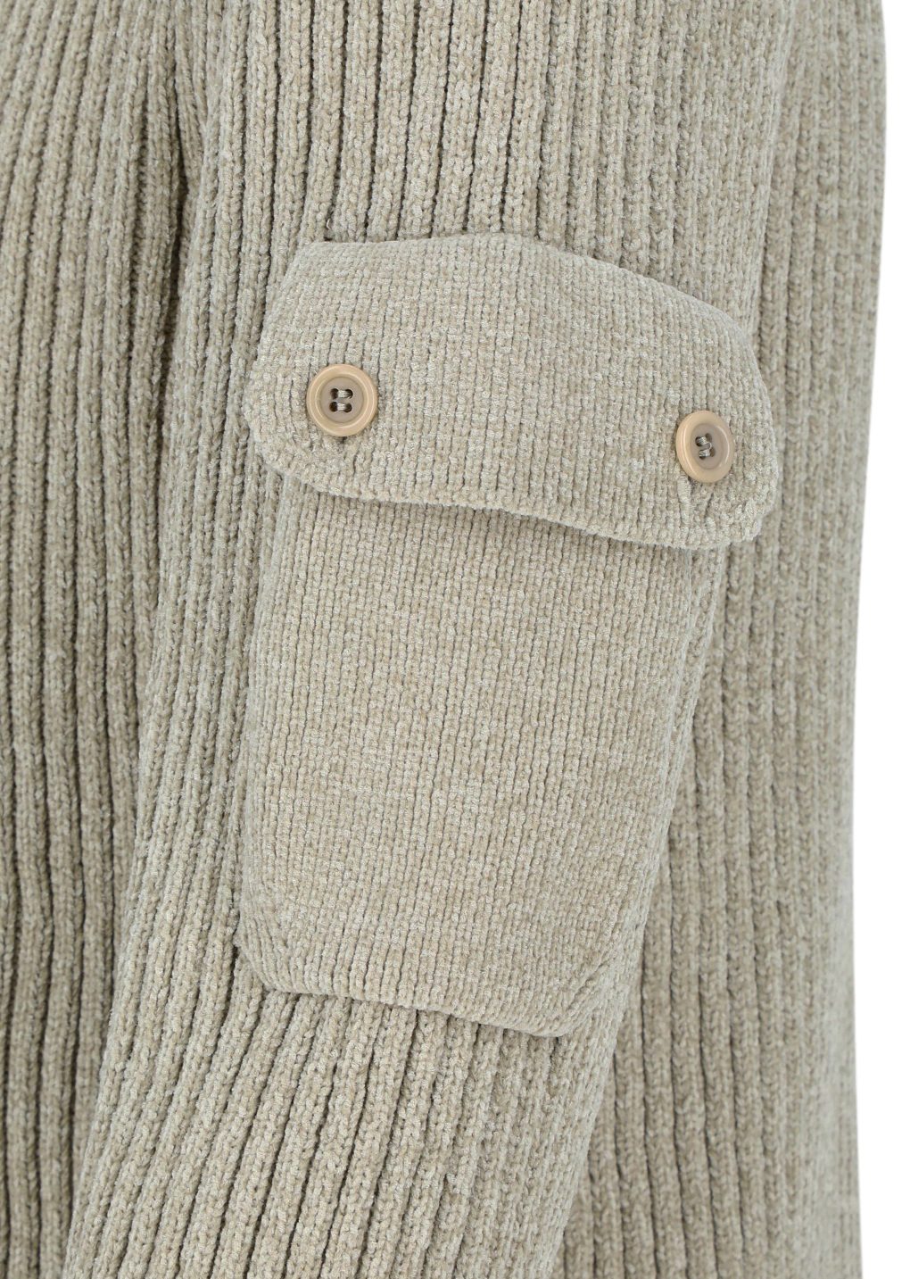 ribbed velvet knit top, beige