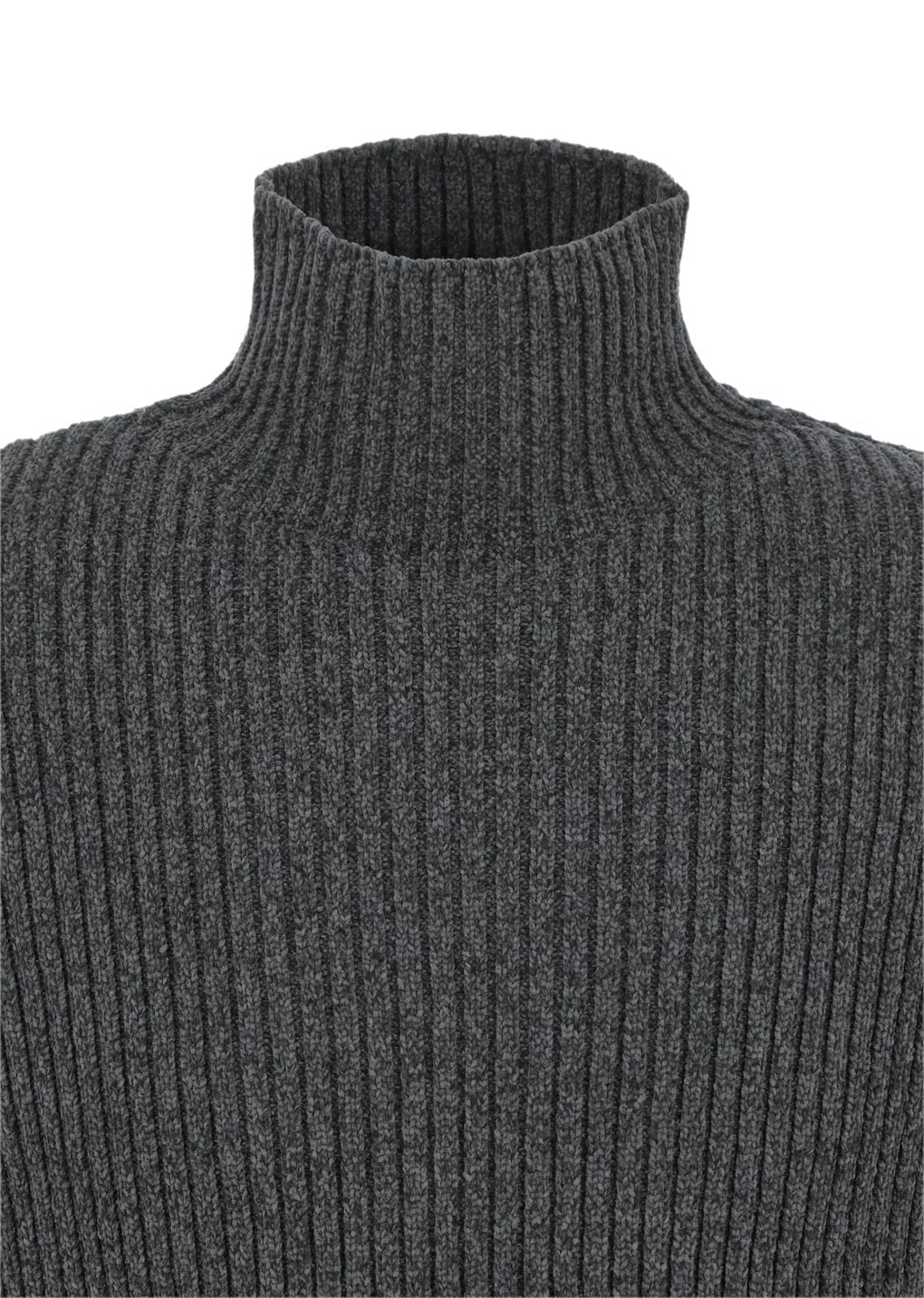 ribbed velvet knit top, charcoal