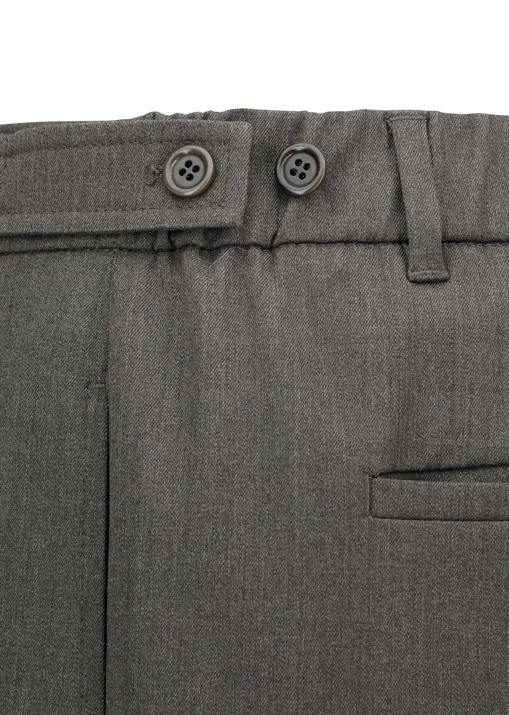 wool banding pants, brown