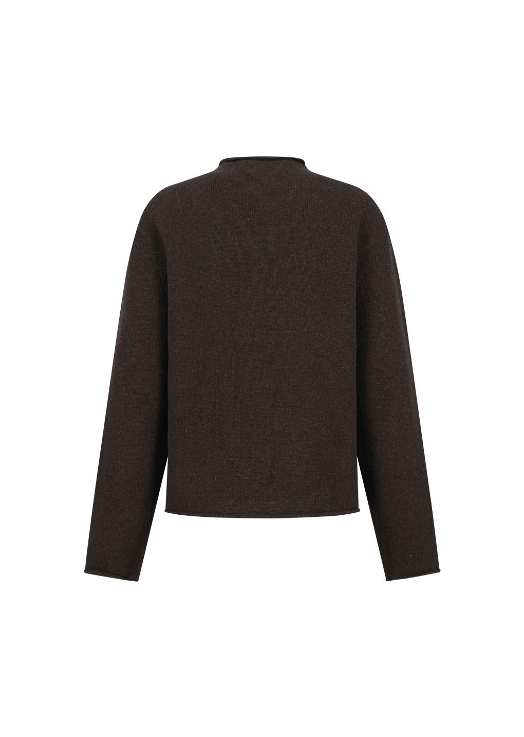 flower jacquard knit top, brown