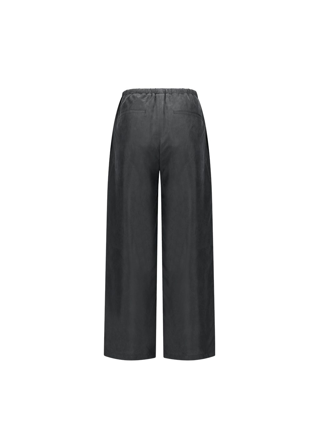 cupro banding pants, charcoal