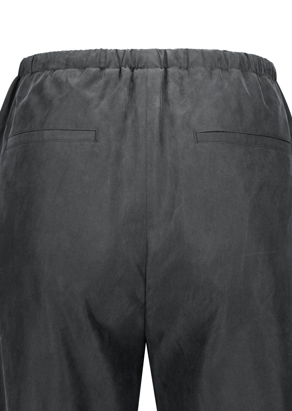 cupro banding pants, charcoal
