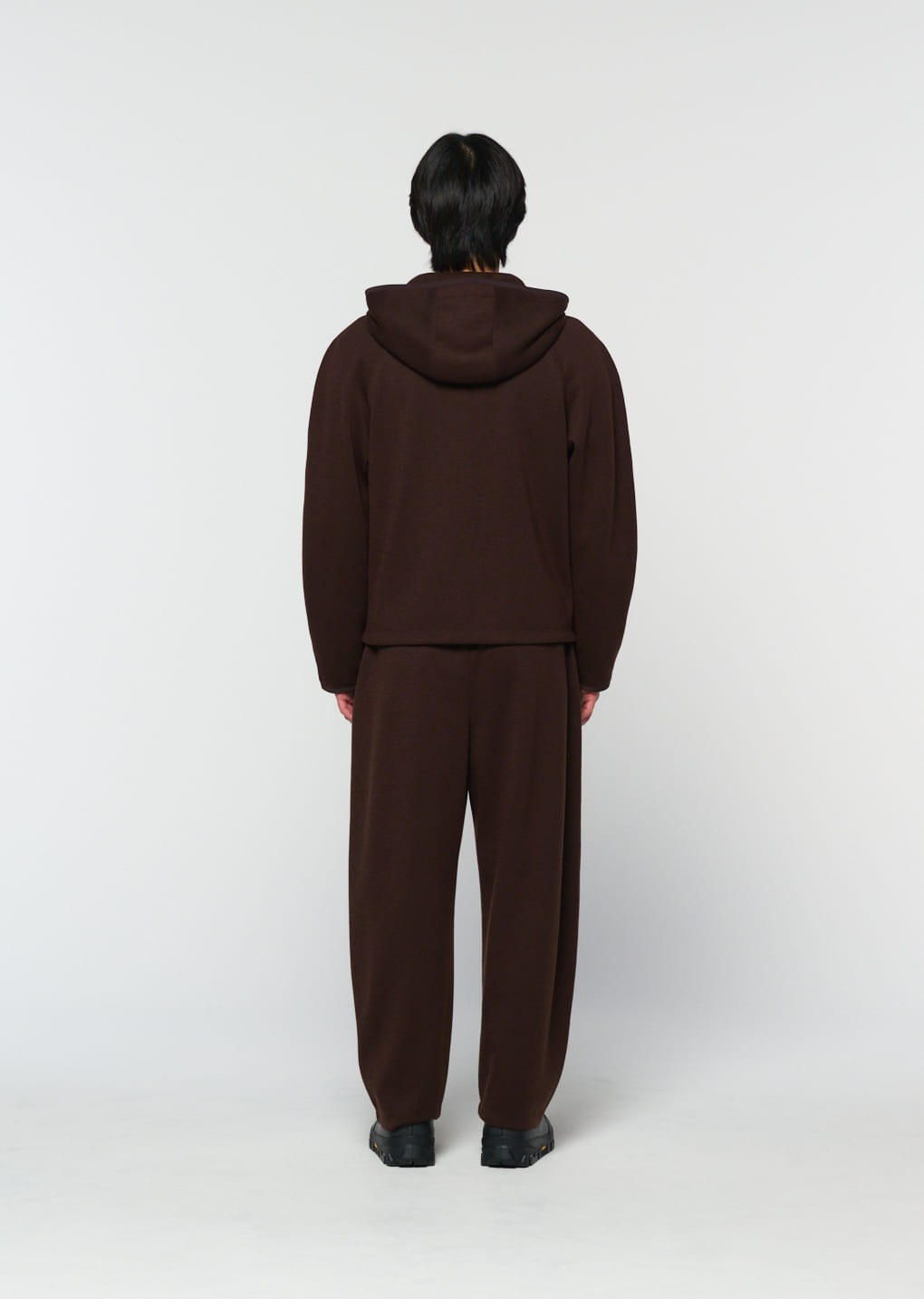 easy wool pants, brown