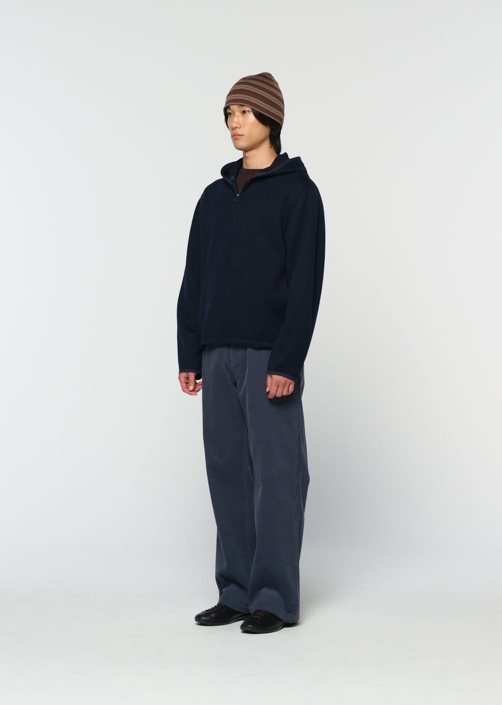 easy wool jumper, navy