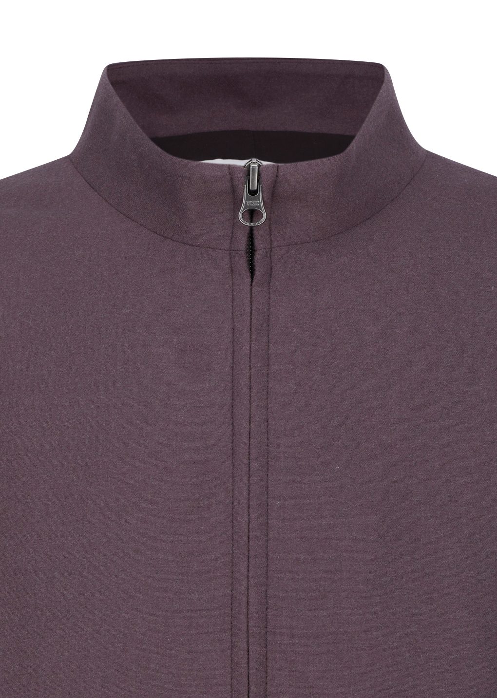 wool banding blouson, burgundy