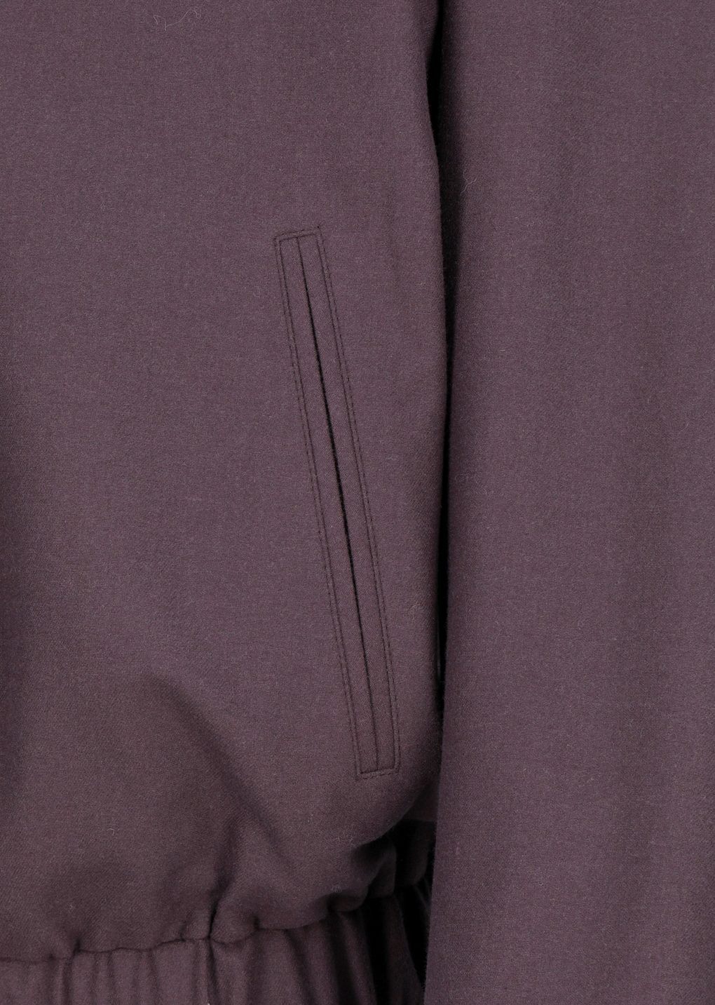 wool banding blouson, burgundy