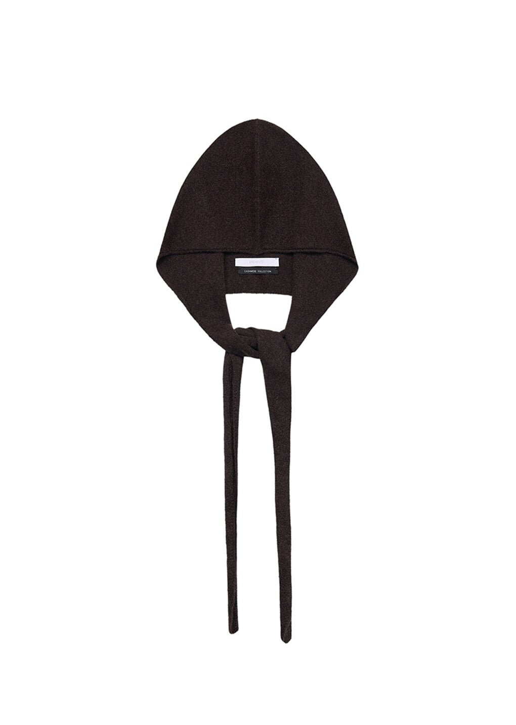 cashmere balaclava scarf, brown