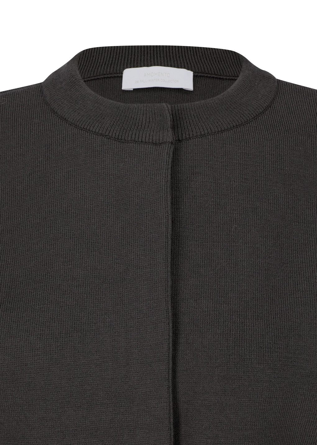 rounded sleeve cardigan, brown