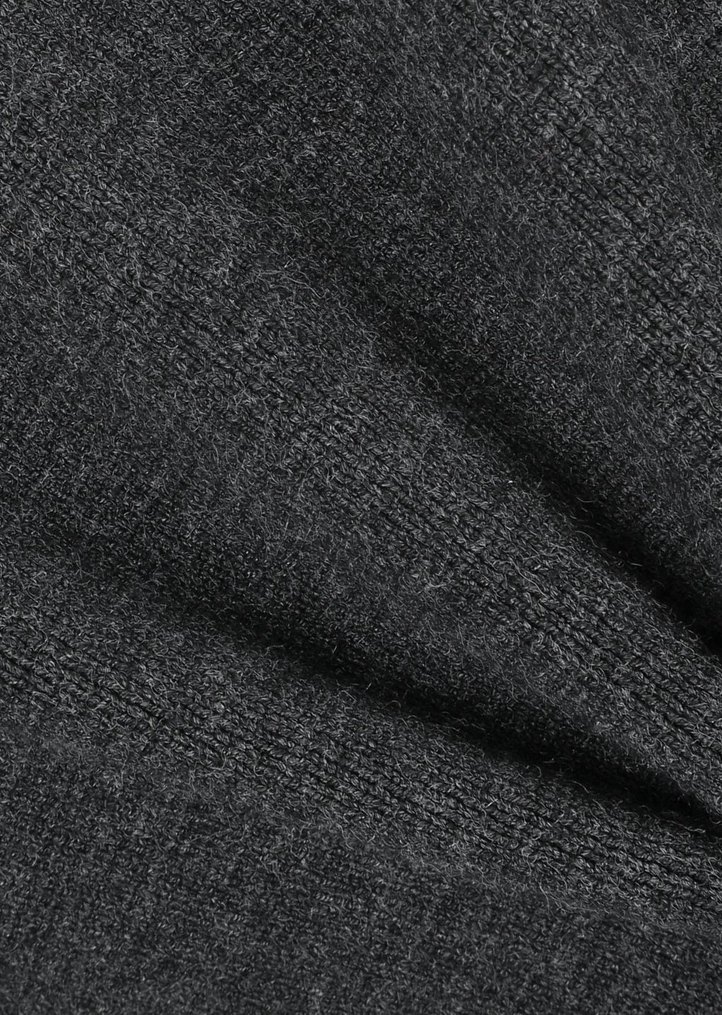 rounded sleeve cardigan, charcoal