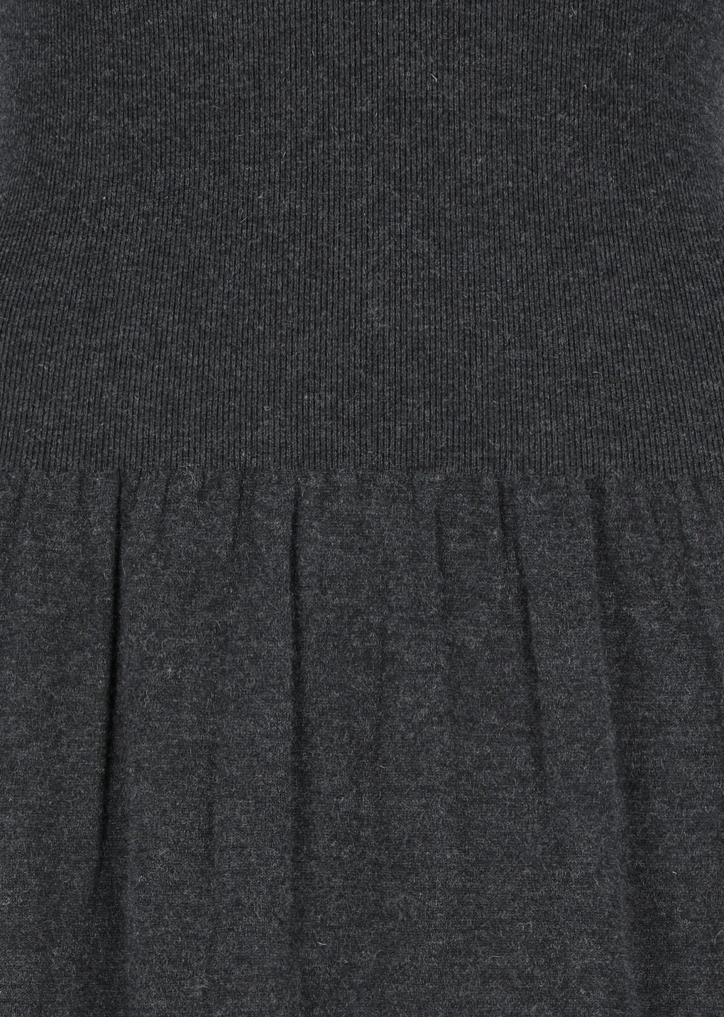 ribbed shirring knit maxi dress, charcoal