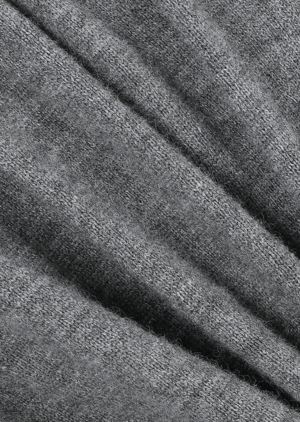 ribbed shirring knit maxi dress, grey