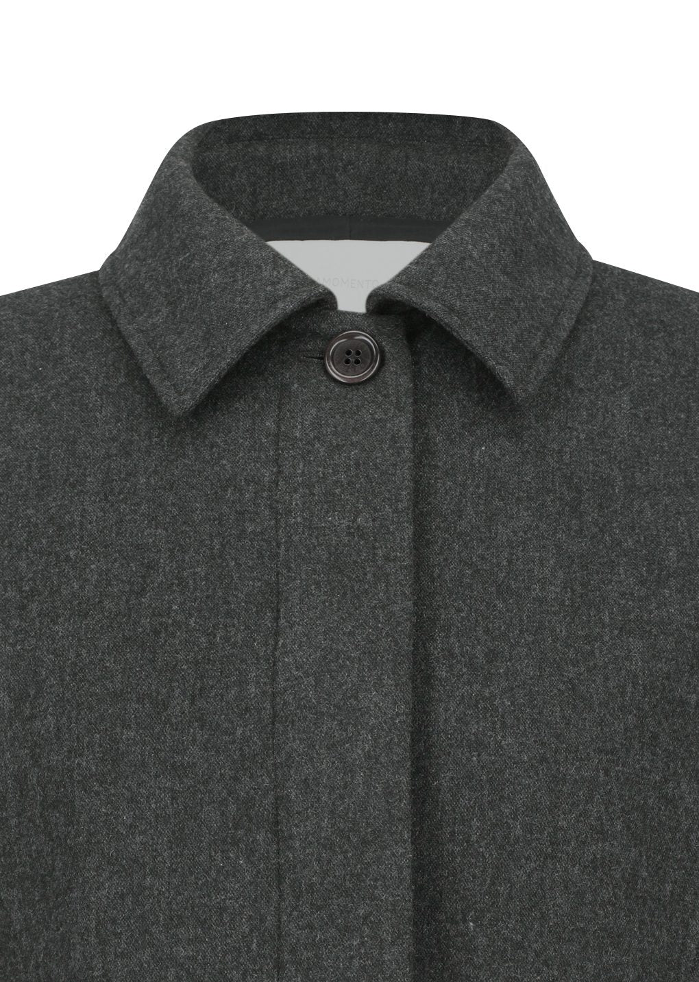 padded wool jacket, charcoal