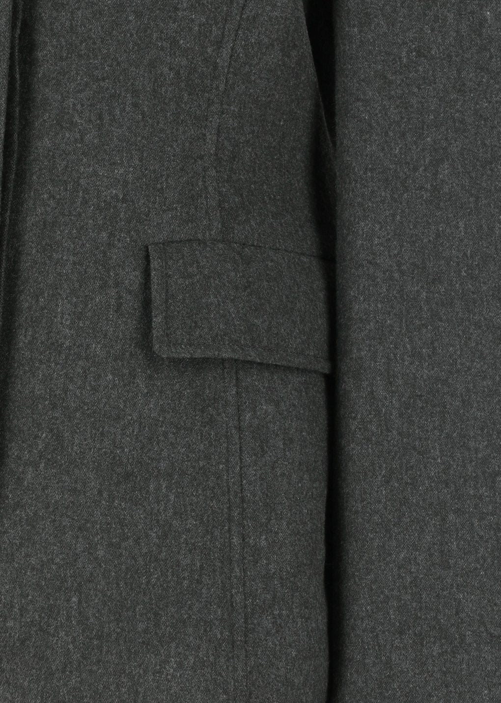 padded wool jacket, charcoal