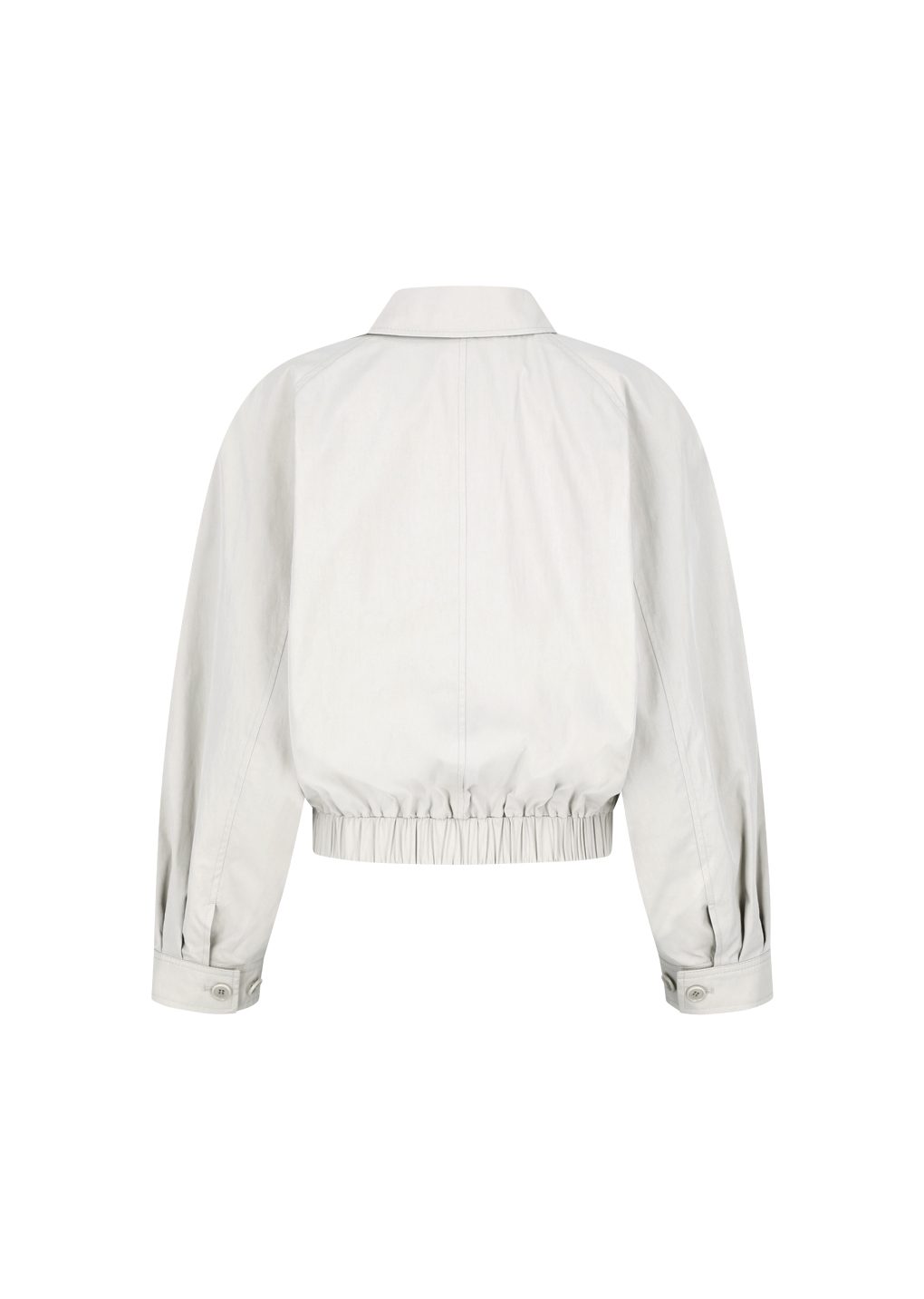 cotton nylon blouson, beige