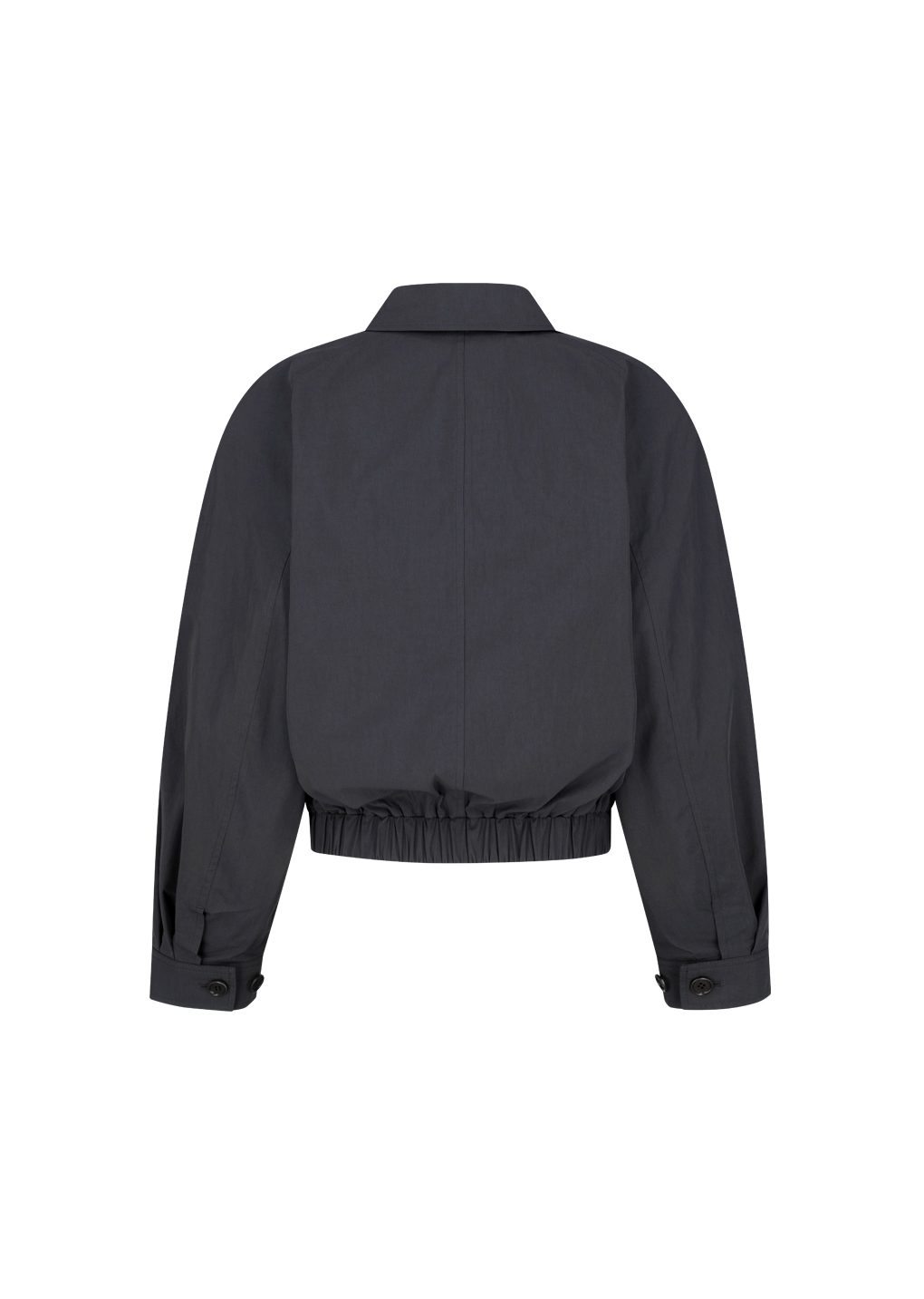cotton nylon blouson, charcoal