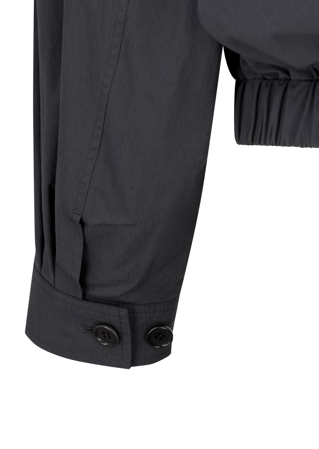 cotton nylon blouson, charcoal