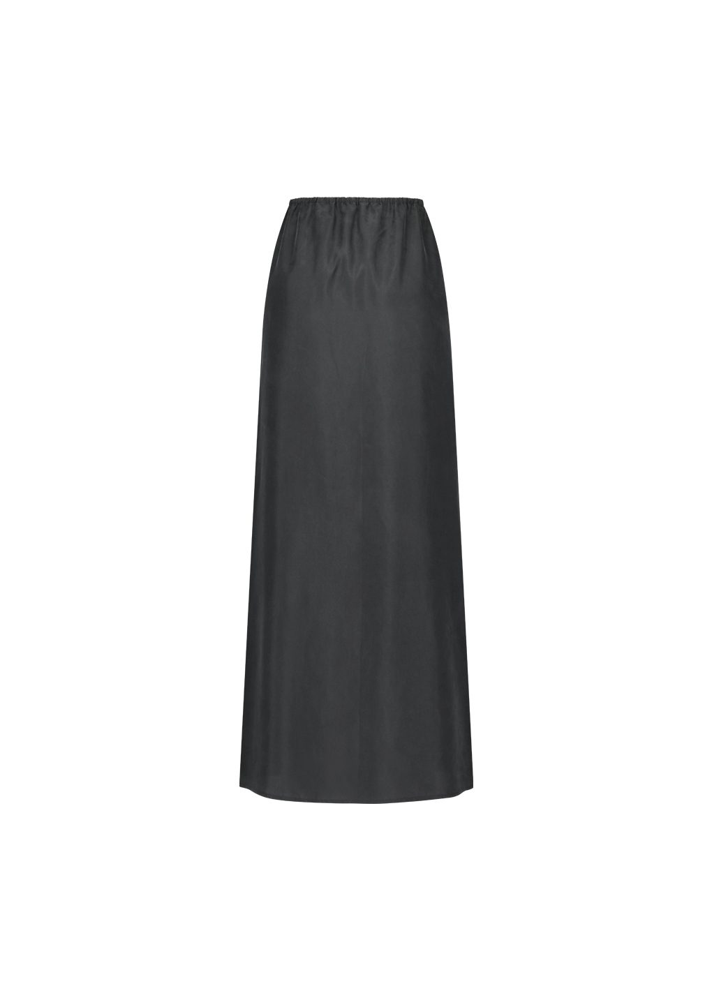 cupro banding skirt, charcoal
