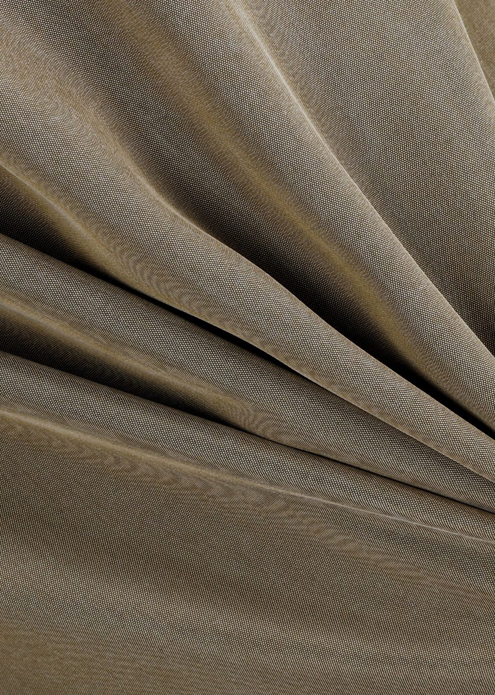 cupro banding skirt, khaki