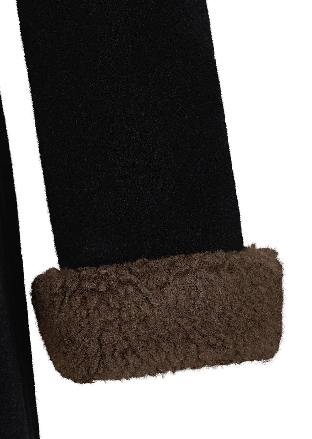 single maxi long coat, black